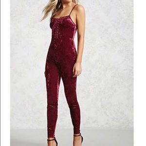 Velvet jumpsuit
